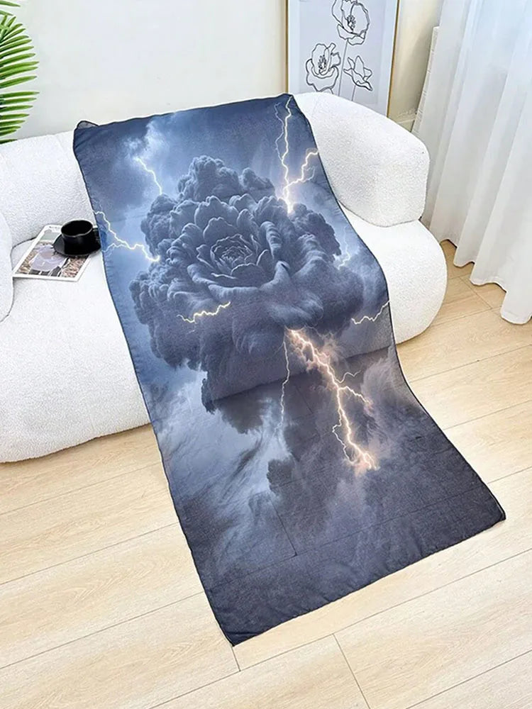 Ramadan Muslim Hijabs Women Watercolor Print Scarves Shawl Luxury Eid Hijab Wrap Islam Turban Female Party Headscarf 2026 Spring