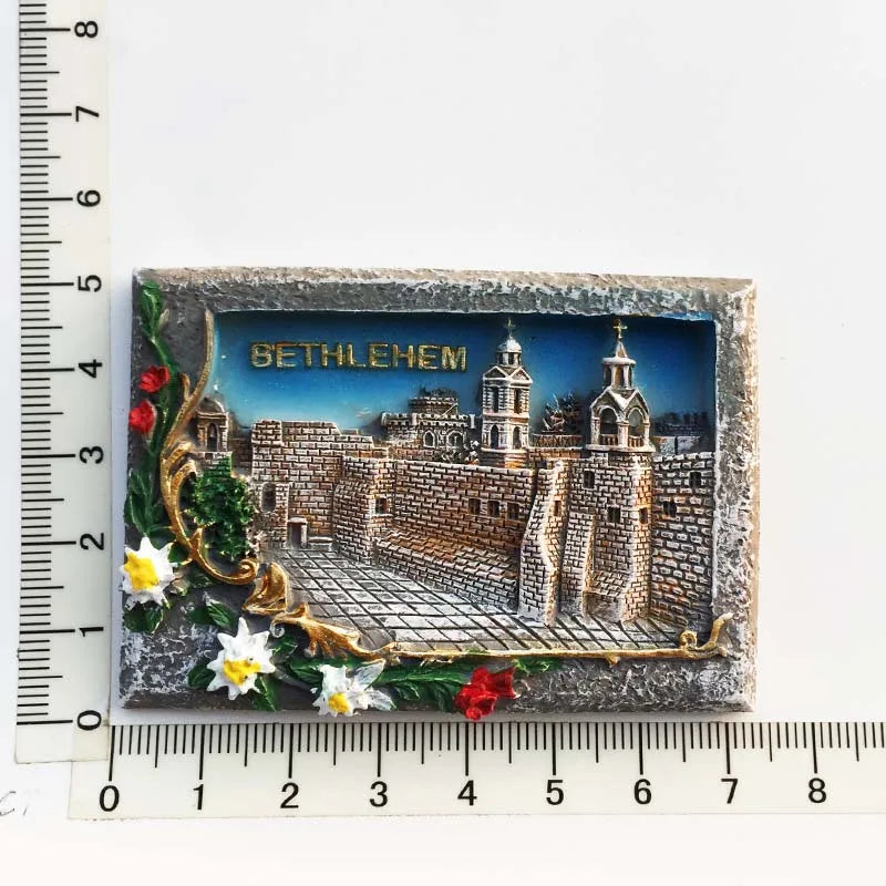 Palestine Tourism Souvenirs Fridge Magnets Bethlehem Manger Square Travelling Fridge Stickers Home Decor Wedding Gifts