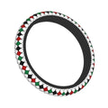 Palestine Arabic Calligraphy Car Steering Wheel Cover 38cm Anti-slip Auto Steering Wheel Protector Car-styling Car Accessories
