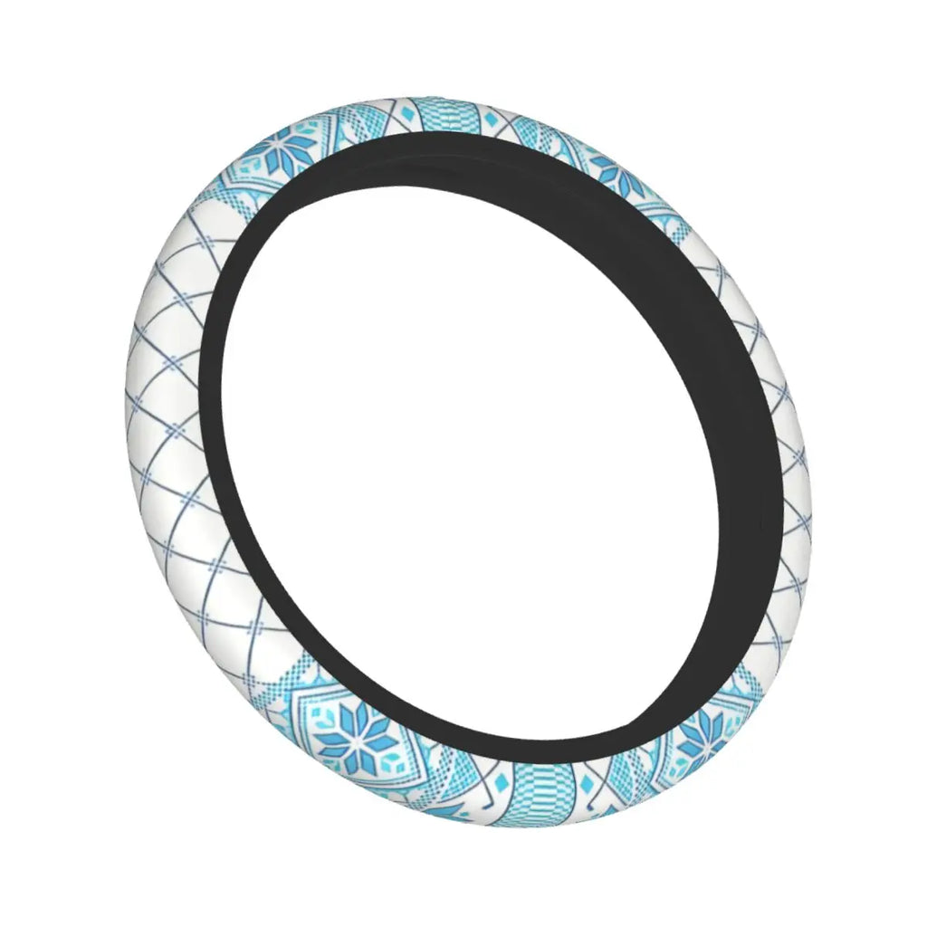 Palestine Arabic Calligraphy Car Steering Wheel Cover 38cm Anti-slip Auto Steering Wheel Protector Car-styling Car Accessories
