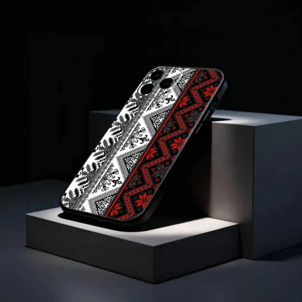 P-Palestine Hattah K-Keffiyeh pattern   Phone Case Silicone Soft For IPhone 17 16 15 14 13 12 11 X XR Plus Pro Max Plus