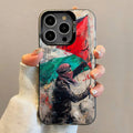 P-Palestines-F-Flag Map Phone Case For iPhone 16,15,14,13,12,11,Pro,Max,Plus,Mini,SE Anti Fall Black Matte Hard Bumper