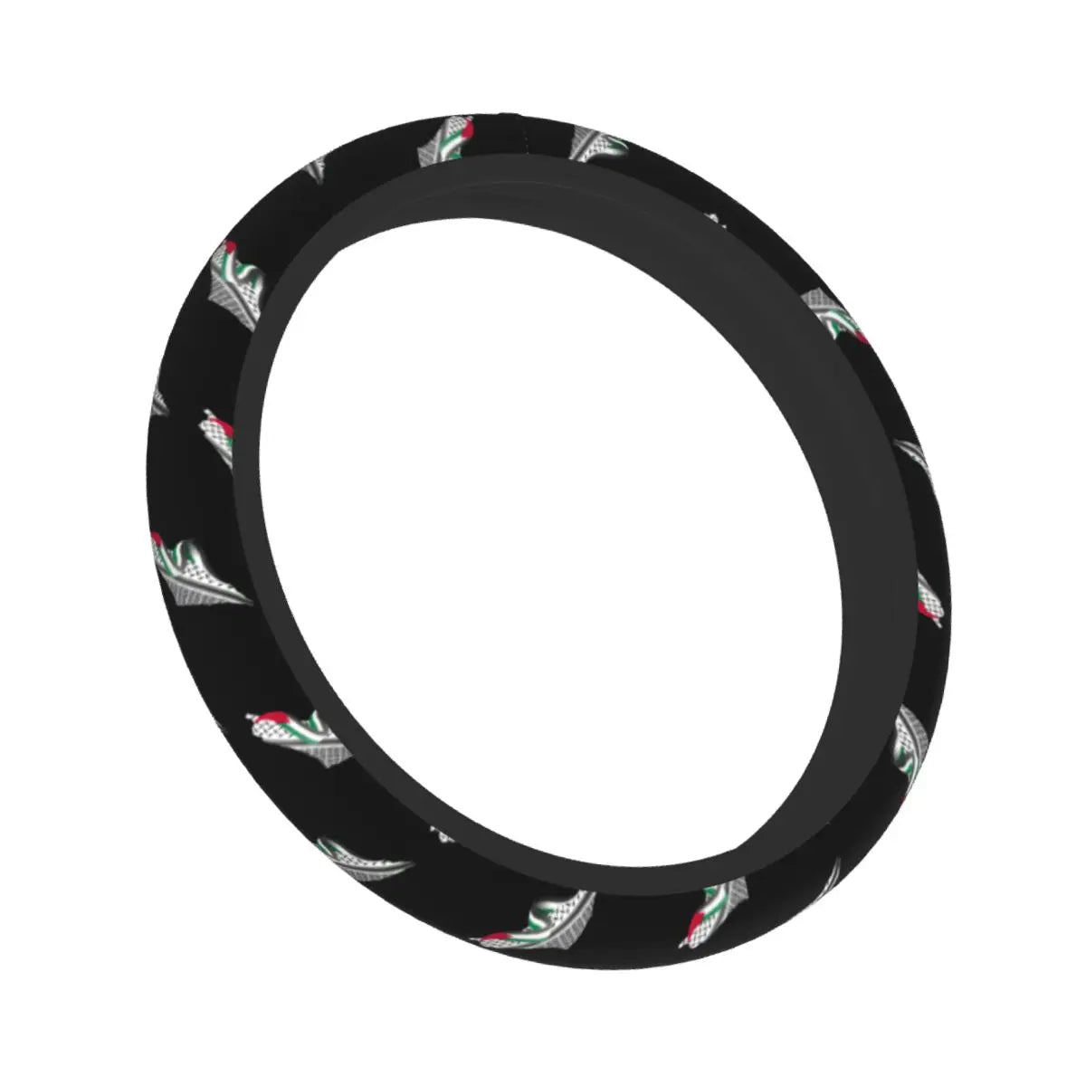 Palestine Arabic Calligraphy Car Steering Wheel Cover 38cm Anti-slip Auto Steering Wheel Protector Car-styling Car Accessories
