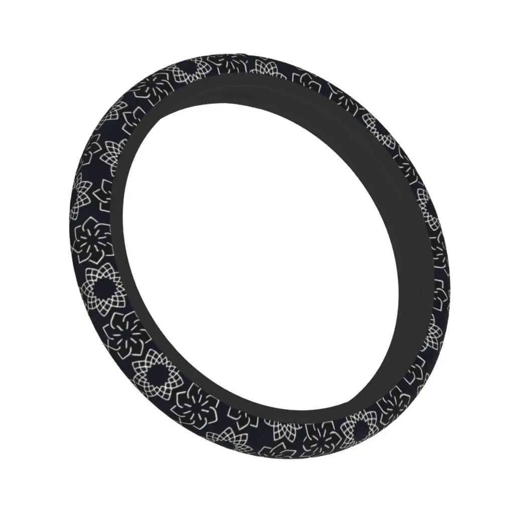 Palestine Arabic Calligraphy Car Steering Wheel Cover 38cm Anti-slip Auto Steering Wheel Protector Car-styling Car Accessories